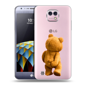 Силиконовый чехол на LG X cam с принтом Медведь Силиконовый чехол на LG X cam с принтом Медведь