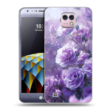 Силиконовый чехол на LG X cam с принтом Розы цветы Силиконовый чехол на LG X cam с принтом Розы цветы