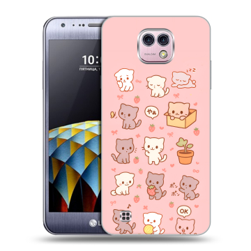 Силиконовый чехол на LG X cam с принтом Hello Kitty Хелоу Кити