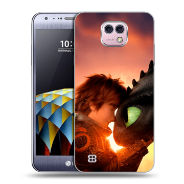 Силиконовый чехол на LG X cam с принтом Как приручить дракона