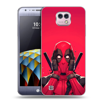 Силиконовый чехол на LG X cam с принтом Дедпул Deadpool