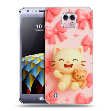 Силиконовый чехол на LG X cam с принтом для девочек
