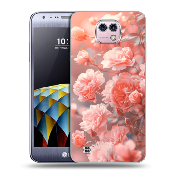 Силиконовый чехол на LG X cam с принтом Розы цветы Силиконовый чехол на LG X cam с принтом Розы цветы