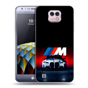 Силиконовый чехол на LG X cam с принтом БМВ BMW Силиконовый чехол на LG X cam с принтом БМВ BMW