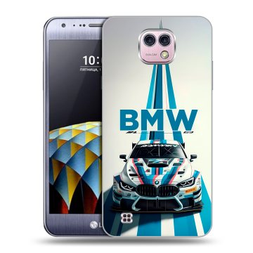 Силиконовый чехол на LG X cam с принтом БМВ BMW Силиконовый чехол на LG X cam с принтом БМВ BMW