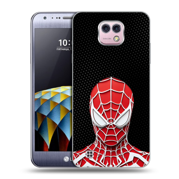 Силиконовый чехол на LG X cam с принтом человек паук spiderman
