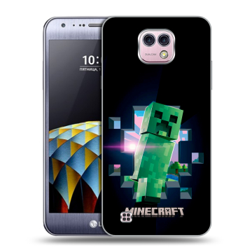 Силиконовый чехол на LG X cam с принтом Майнкрафт Minecraft Силиконовый чехол на LG X cam с принтом Майнкрафт Minecraft