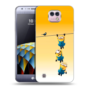 Силиконовый чехол на LG X cam с принтом Миньоны Силиконовый чехол на LG X cam с принтом Миньоны