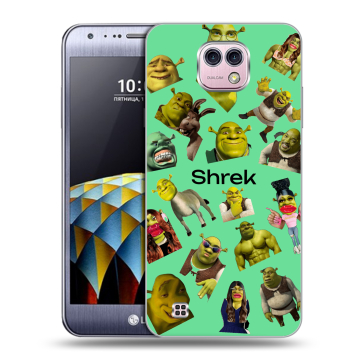 Силиконовый чехол на LG X cam с принтом Шрек Shrek