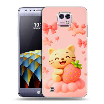 Силиконовый чехол на LG X cam с принтом для девочек