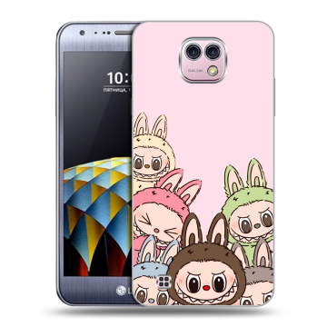 Силиконовый чехол на LG X cam с принтом Лабубу