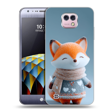 Силиконовый чехол на LG X cam с принтом Лиса