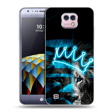 Силиконовый чехол на LG X cam с принтом Король лев