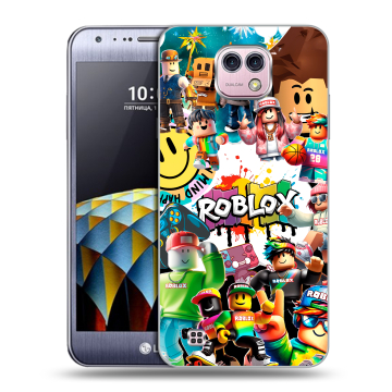 Силиконовый чехол на LG X cam с принтом Roblox Роблокс Силиконовый чехол на LG X cam с принтом Roblox Роблокс