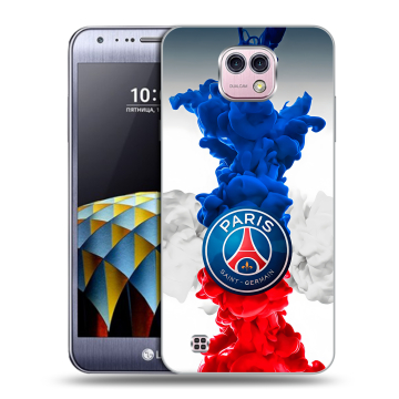 Силиконовый чехол на LG X cam с принтом PSG ПСЖ