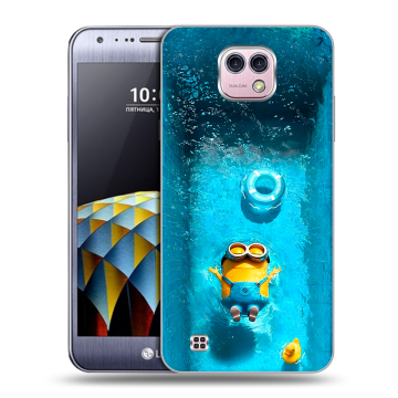 Силиконовый чехол на LG X cam с принтом Миньоны Силиконовый чехол на LG X cam с принтом Миньоны