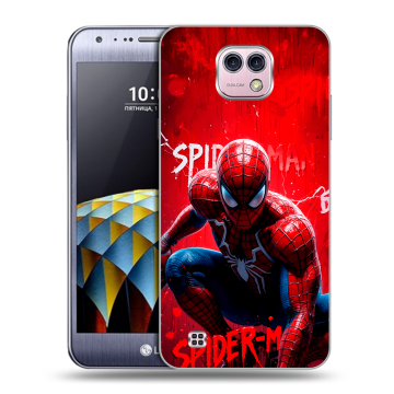 Силиконовый чехол на LG X cam с принтом Spiderman Человек паук Силиконовый чехол на LG X cam с принтом Spiderman Человек паук
