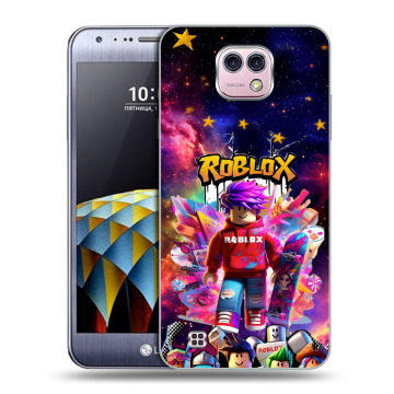 Силиконовый чехол на LG X cam с принтом Roblox Роблокс Силиконовый чехол на LG X cam с принтом Roblox Роблокс