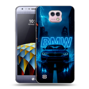 Силиконовый чехол на LG X cam с принтом BMW БМВ Силиконовый чехол на LG X cam с принтом BMW БМВ