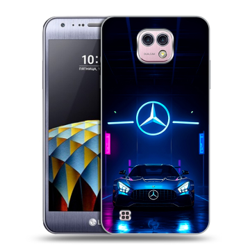 Силиконовый чехол на LG X cam с принтом Mercedes Мерседес Силиконовый чехол на LG X cam с принтом Mercedes Мерседес