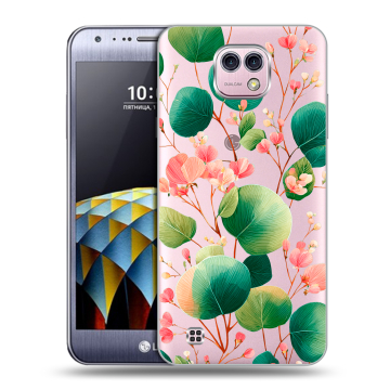 Силиконовый чехол на LG X cam с принтом женский