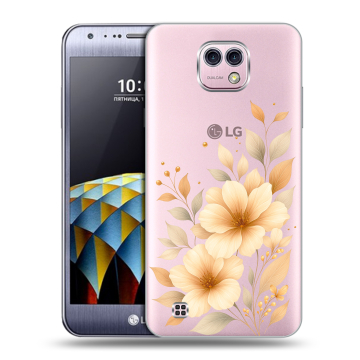 Силиконовый чехол на LG X cam с принтом для девушки