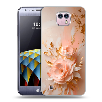 Силиконовый чехол на LG X cam с принтом женский