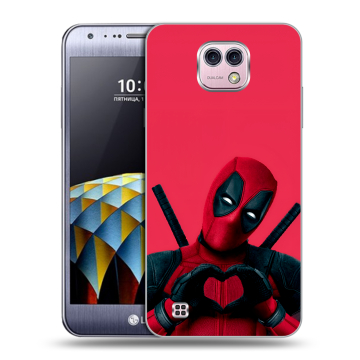 Силиконовый чехол на LG X cam с принтом Дедпул Deadpool