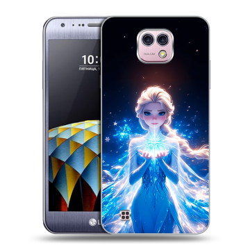 Силиконовый чехол на LG X cam с принтом Холодное сердце Frozen Силиконовый чехол на LG X cam с принтом Холодное сердце Frozen