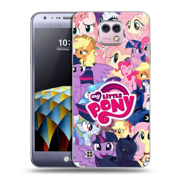 Силиконовый чехол на LG X cam с принтом My little pony Дружба чудо