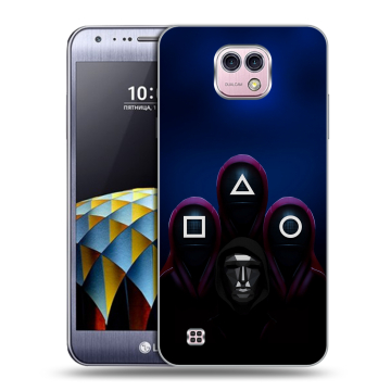 Силиконовый чехол на LG X cam с принтом Игра Кальмара