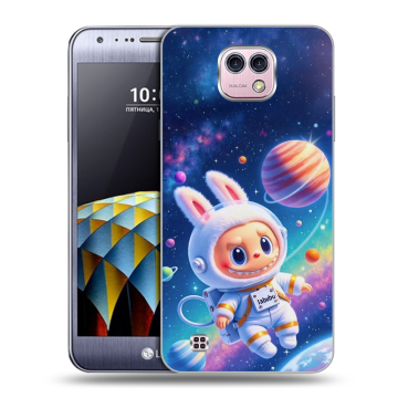 Силиконовый чехол на LG X cam с принтом Labubu Лабубу