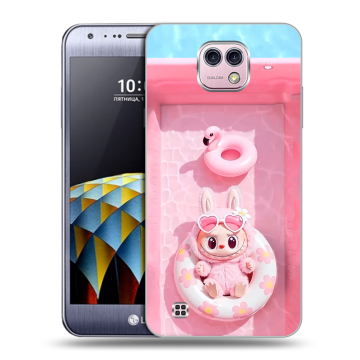 Силиконовый чехол на LG X cam с принтом Labubu Лабубу Силиконовый чехол на LG X cam с принтом Labubu Лабубу