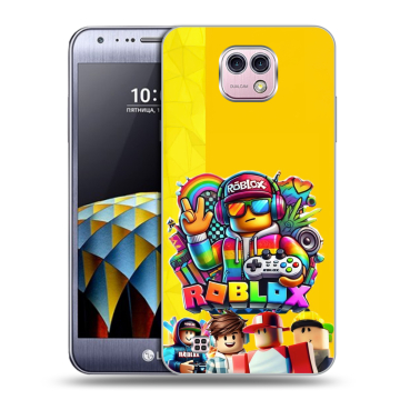 Силиконовый чехол на LG X cam с принтом Roblox Роблокс Силиконовый чехол на LG X cam с принтом Roblox Роблокс