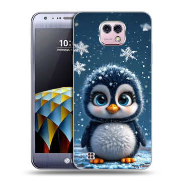 Силиконовый чехол на LG X cam с принтом Новый год