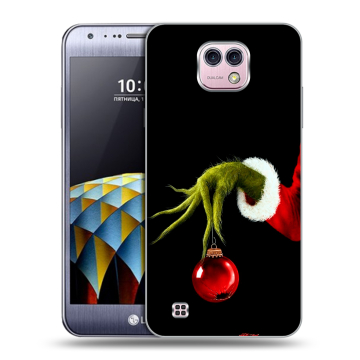 Силиконовый чехол на LG X cam с принтом Новый год Гринч