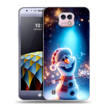 Силиконовый чехол на LG X cam с принтом Новый год
