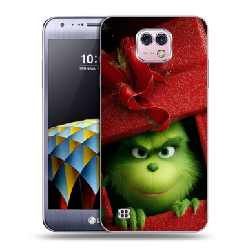 Силиконовый чехол на LG X cam с принтом Новый год