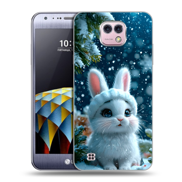 Силиконовый чехол на LG X cam с принтом Новый год