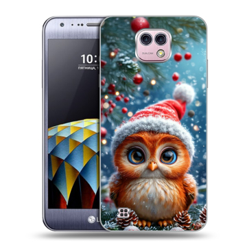 Силиконовый чехол на LG X cam с принтом Новый год