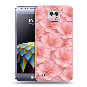 Силиконовый чехол на LG X cam с принтом женский
