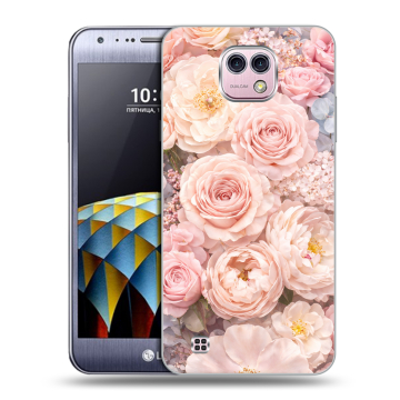Силиконовый чехол на LG X cam с принтом женский