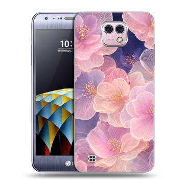 Силиконовый чехол на LG X cam с принтом женский