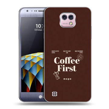 Силиконовый чехол на LG X cam с принтом женский