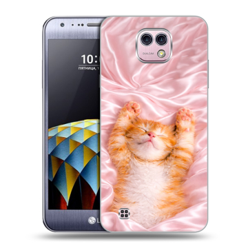 Силиконовый чехол на LG X cam с принтом женский