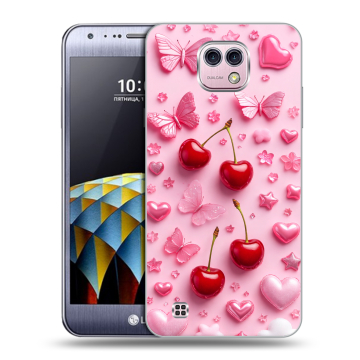 Силиконовый чехол на LG X cam с принтом для девочек Силиконовый чехол на LG X cam с принтом для девочек