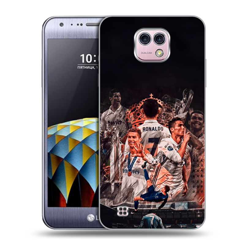 Силиконовый чехол на LG X cam с принтом Реал Роналдо Real Ronaldo Силиконовый чехол на LG X cam с принтом Реал Роналдо Real Ronaldo