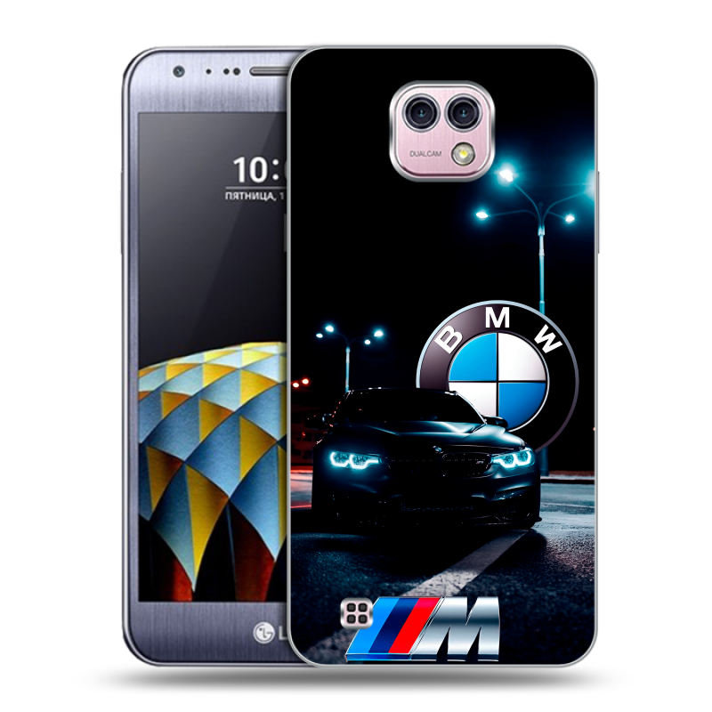 Силиконовый чехол на LG X cam с принтом БМВ BMW Силиконовый чехол на LG X cam с принтом БМВ BMW