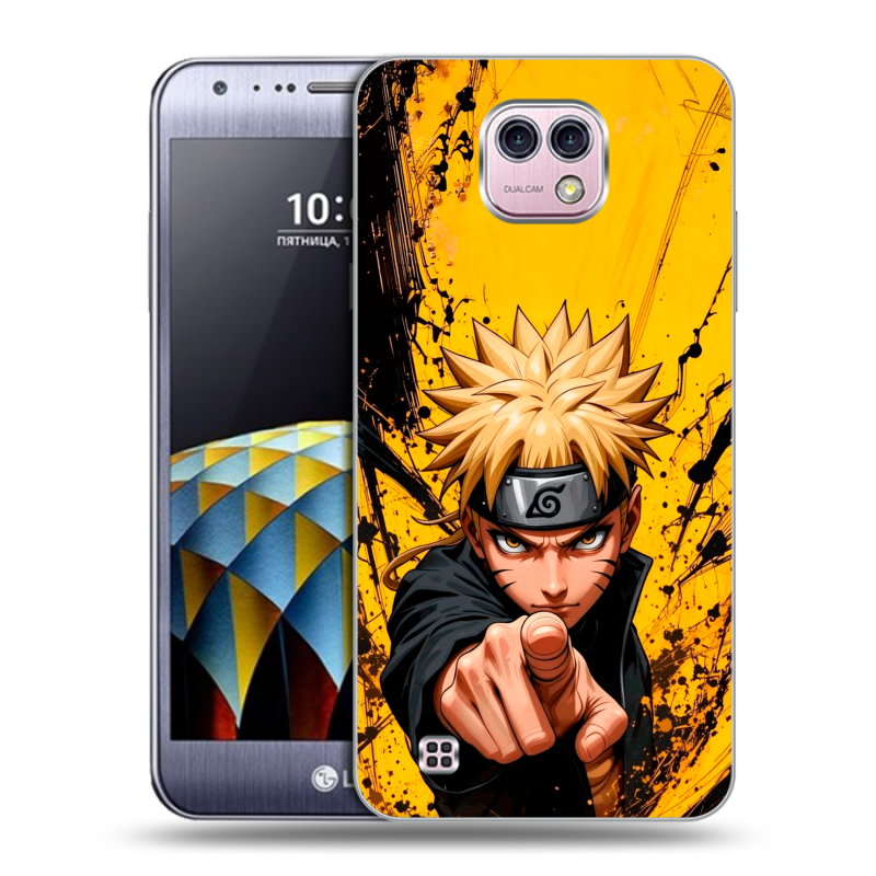 Силиконовый чехол на LG X cam с принтом Naruto Наруто Силиконовый чехол на LG X cam с принтом Naruto Наруто