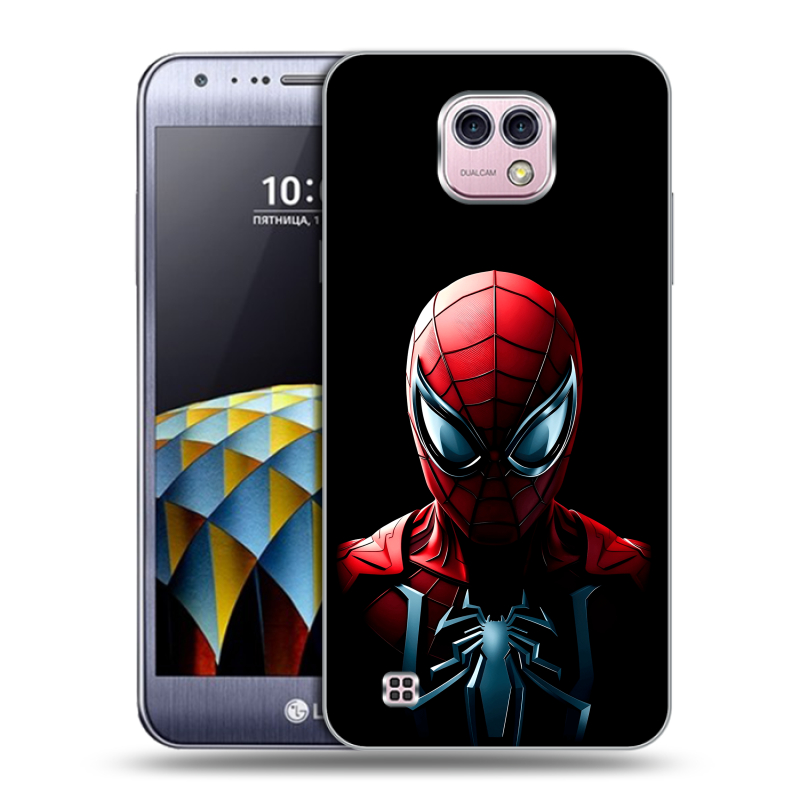 Силиконовый чехол на LG X cam с принтом Spiderman Человек паук Силиконовый чехол на LG X cam с принтом Spiderman Человек паук